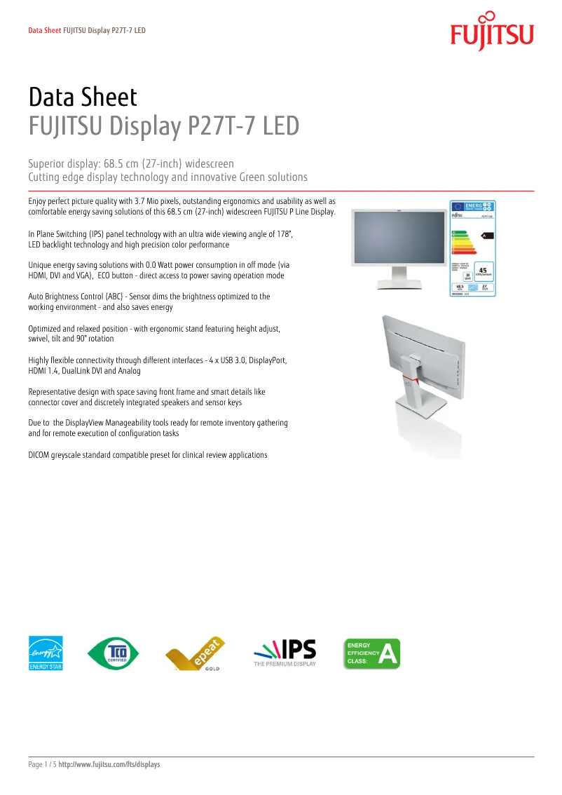 Image de la première page du manuel de l'appareil P27T-7