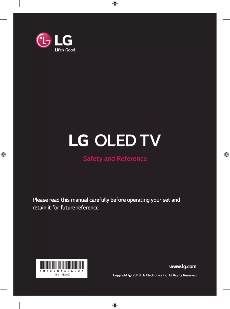 Página 1 del manual Manual de usuario LG OLED65E8PTA