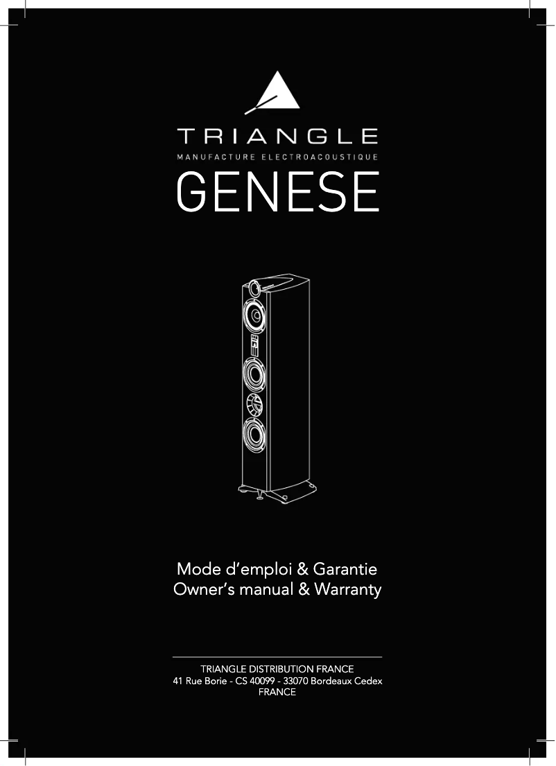 Page n°1 - Manuel utilisateur Triangle Genèse