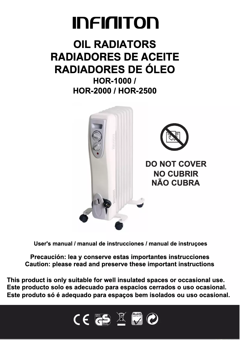 Image de la première page du manuel de l'appareil HOR-1000