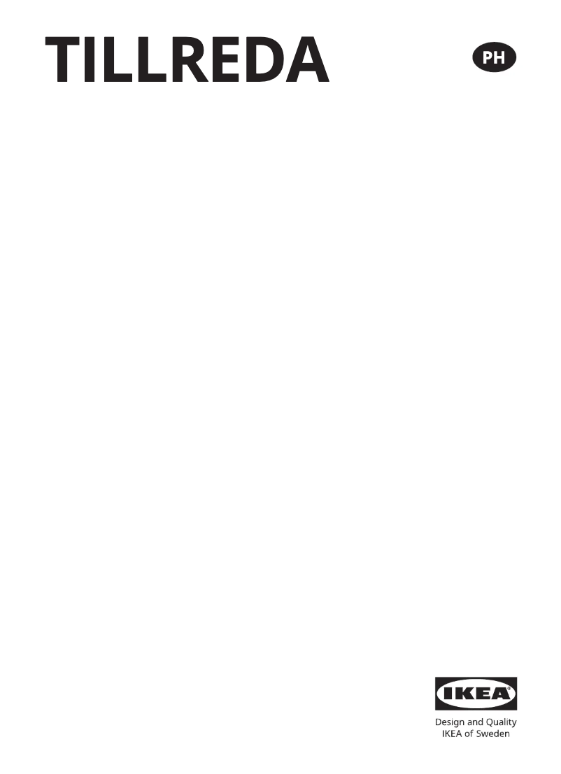 Page 1 de la notice Manuel utilisateur Ikea TILLREDA 305.464.81