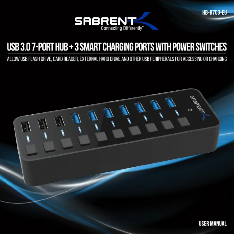 Page n°1 - Manuel utilisateur Sabrent HB-BUP7