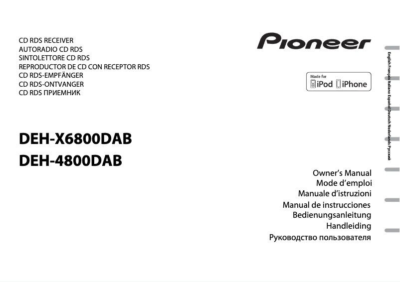 Página 1 del manual Manual de usuario Pioneer DEH-4800DAB-AN