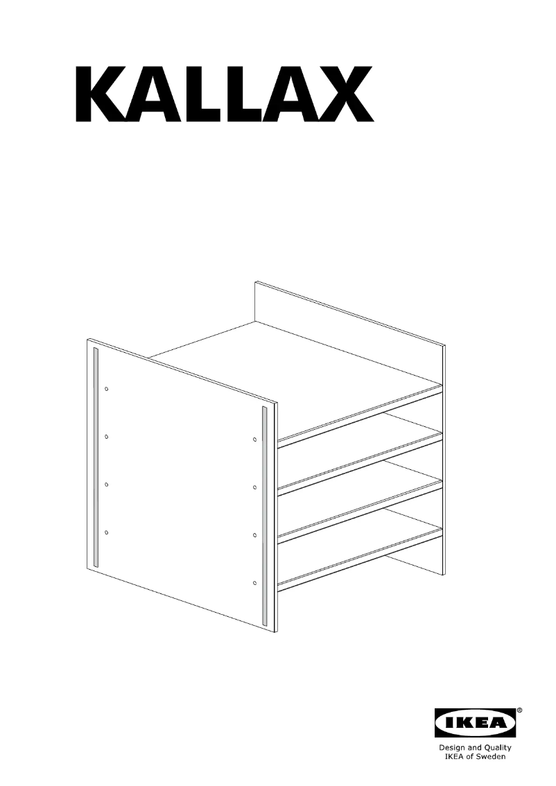 Page 1 de la notice Manuel utilisateur Ikea KALLAX 404.237.19