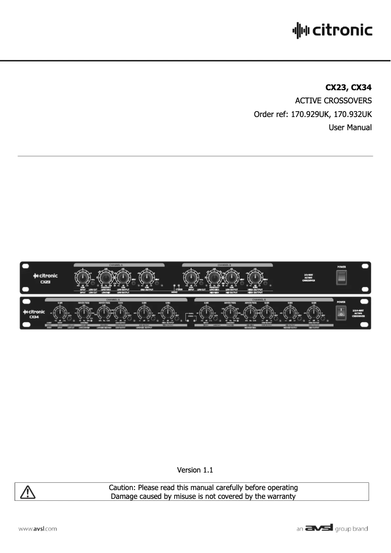 Image de la première page du manuel de l'appareil CX34