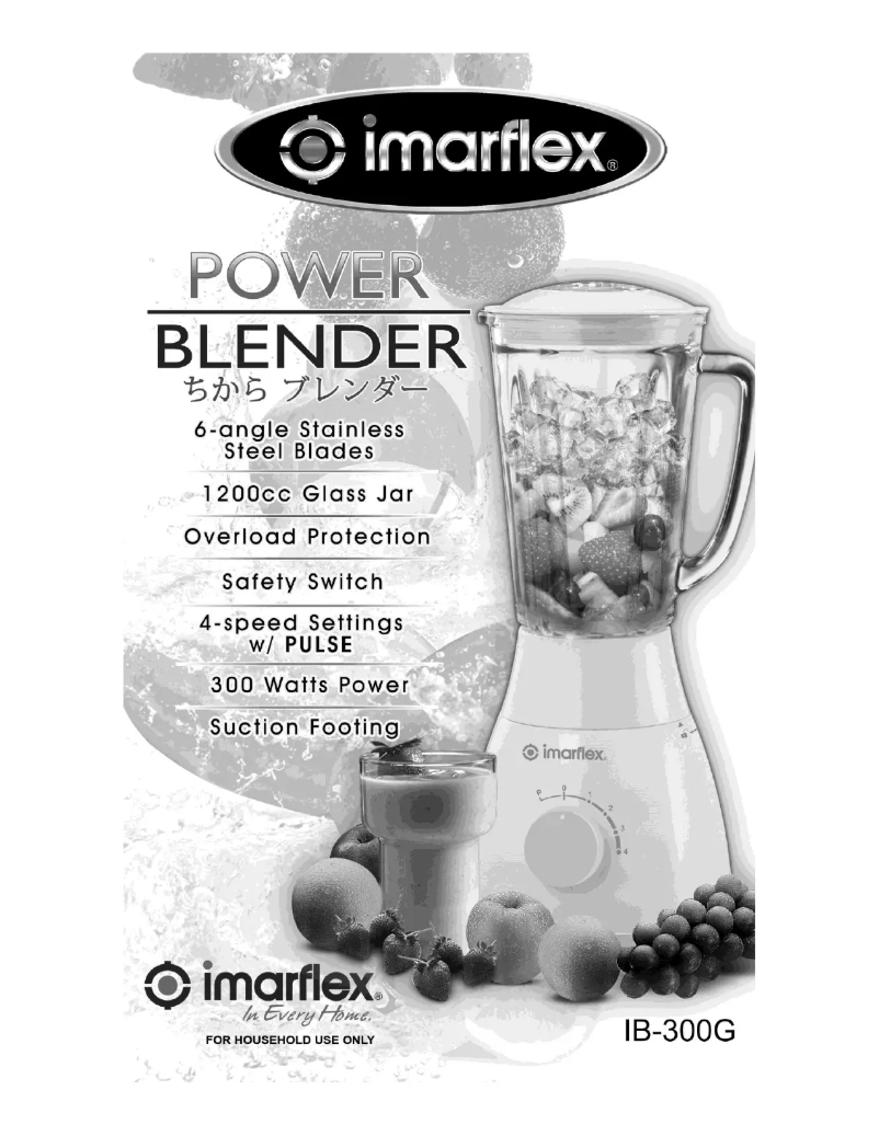 Page 1 de la notice Manuel utilisateur Imarflex IB-300G