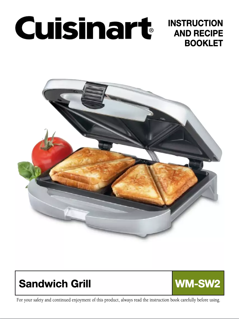 Page 1 de la notice Manuel utilisateur Cuisinart WM-SW2N