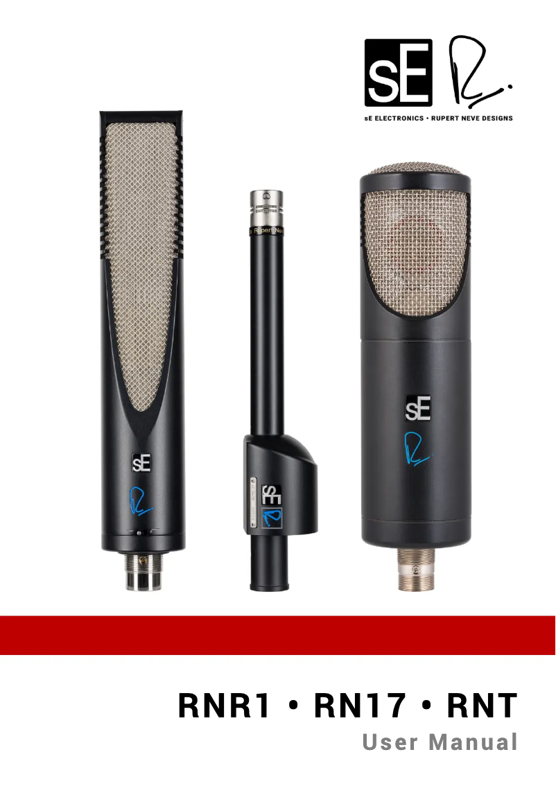 Page n°1 - Manuel utilisateur SE Electronics RNR1