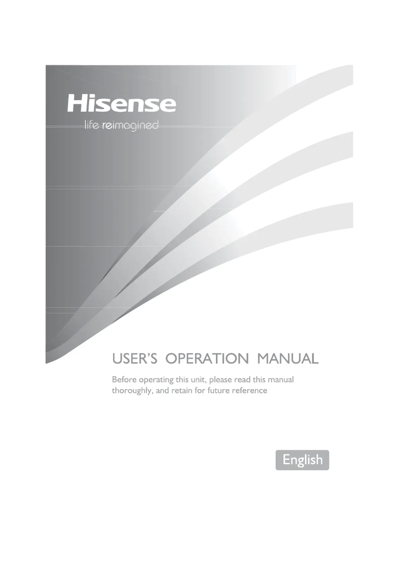 Page 1 de la notice Manuel utilisateur Hisense FV306N4CW2