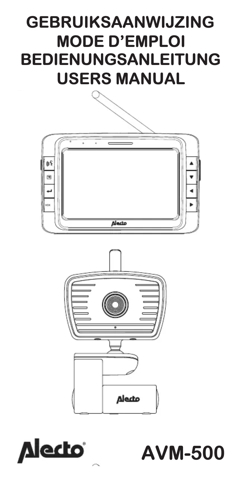 Page 1 de la notice Manuel utilisateur Alecto AVM-500