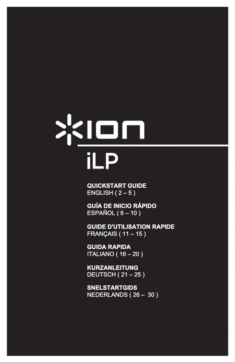 Página 1 del manual Manual de usuario ION iLP