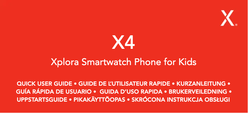 Page n°1 - Manuel utilisateur Xplora X4