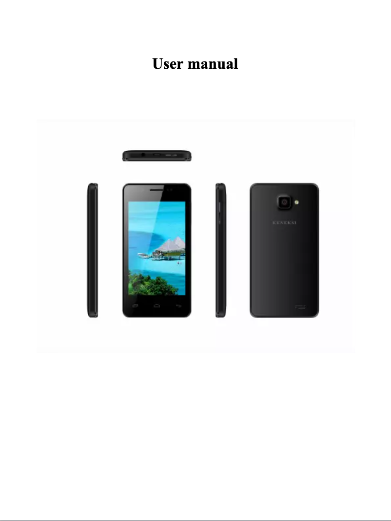Page n°1 - Manuel utilisateur Keneksi Smart