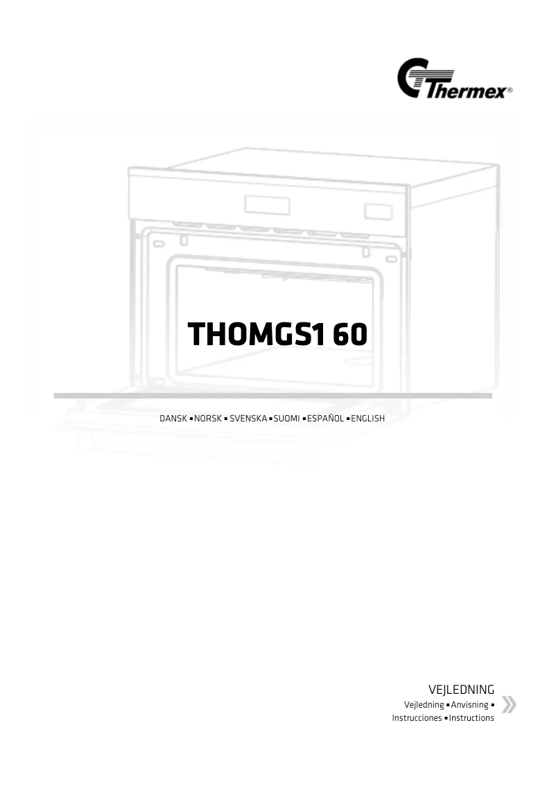 Page 1 de la notice Manuel utilisateur Thermex THOMGS1