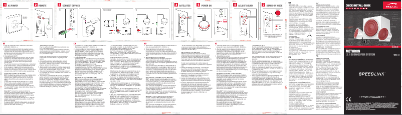 Página 1 del manual Manual de usuario Speed-Link Methron SL-8325-WE
