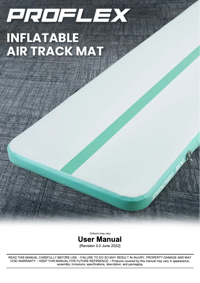 Página 1 del manual Manual de usuario Carson Air Track