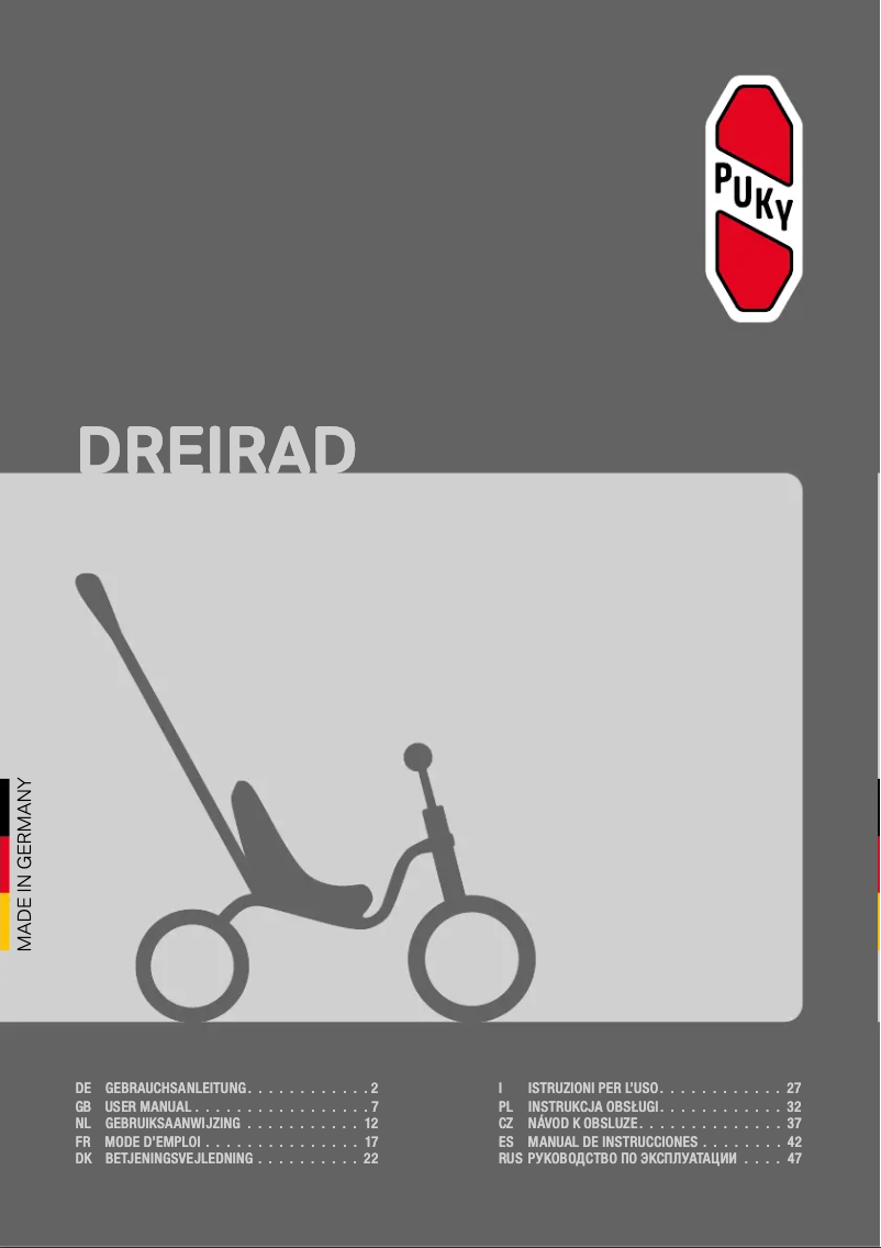 Página 1 del manual Manual de usuario Puky Ceety