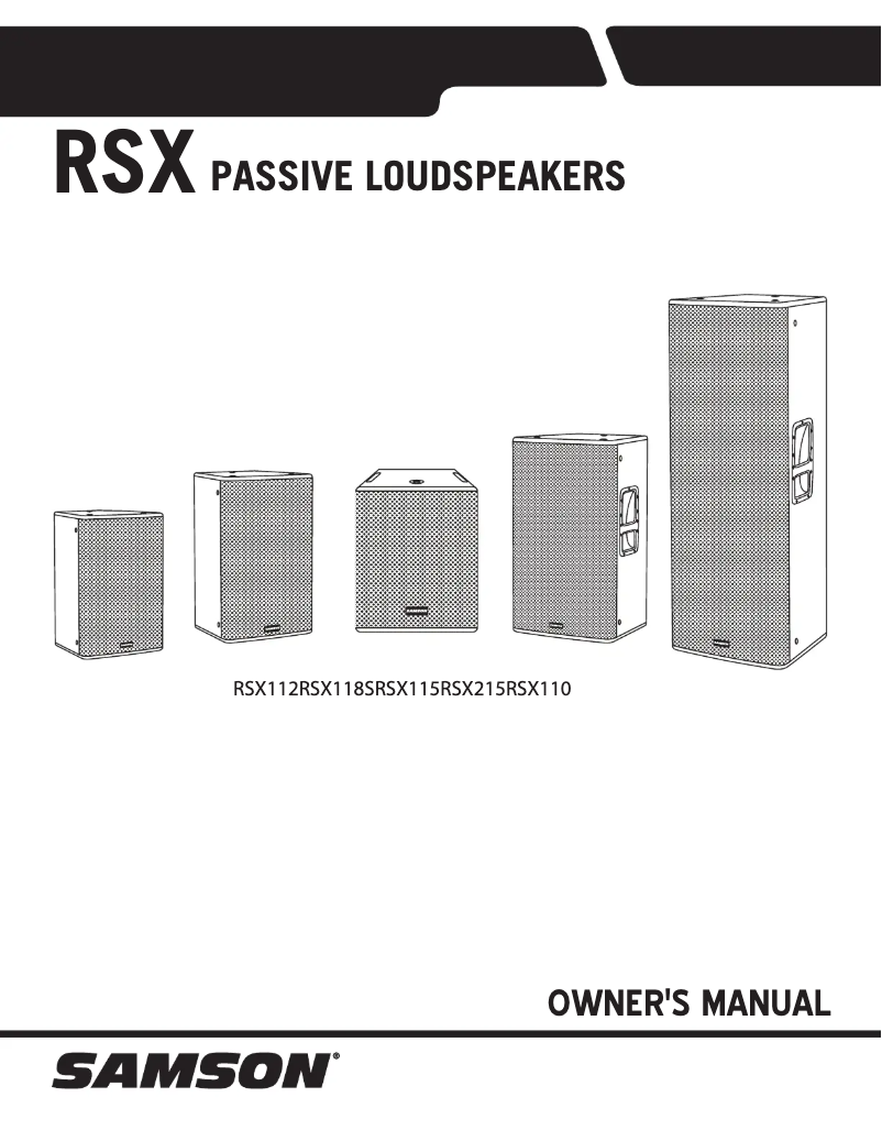 Página 1 del manual Manual de usuario Samson RSX110