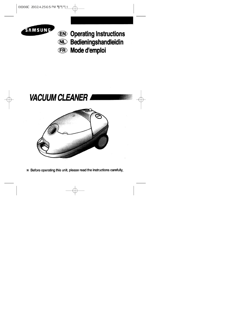 Page n°1 - Manuel utilisateur Samsung VC-7415V