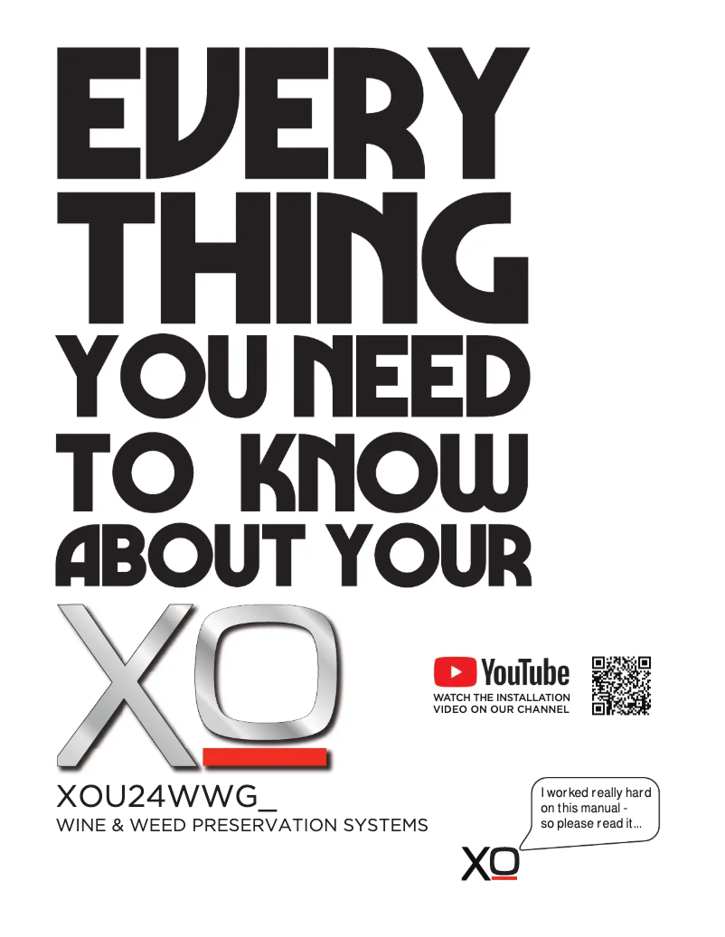 Page n°1 - Manuel utilisateur XO XOU24WWGO