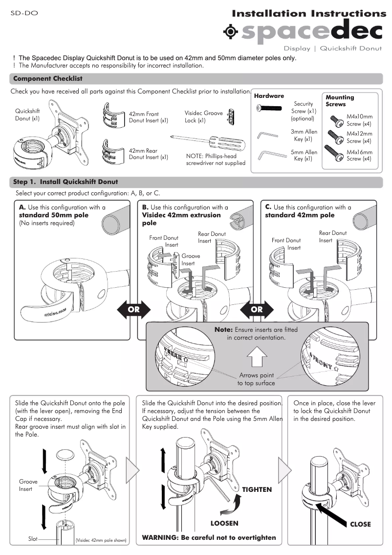 Image de la première page du manuel de l'appareil SD-DO