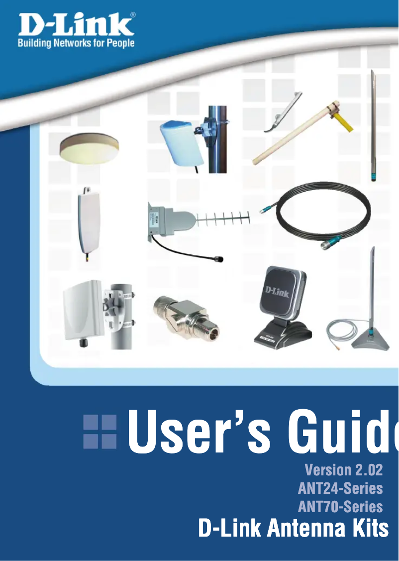 Page 1 de la notice Manuel utilisateur D-Link ANT70-1000
