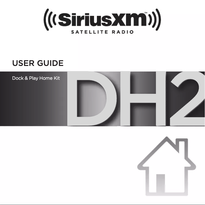 Page n°1 - Manuel utilisateur SiriusXM XADH2