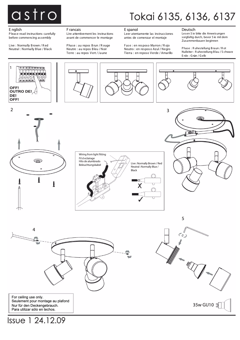 Page 1 de la notice Manuel utilisateur Astro Tokai
