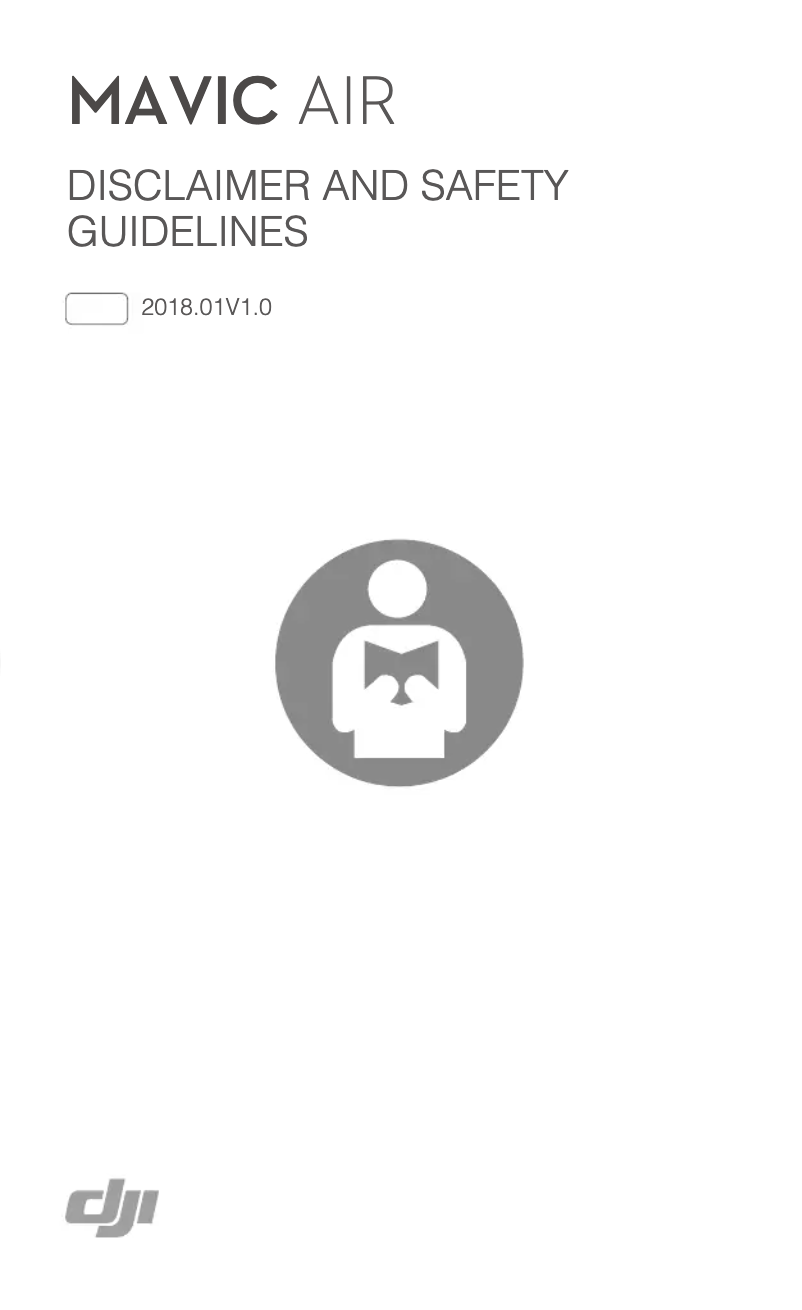 Page n°1 - Instructions de sécurité DJI Mavic Air