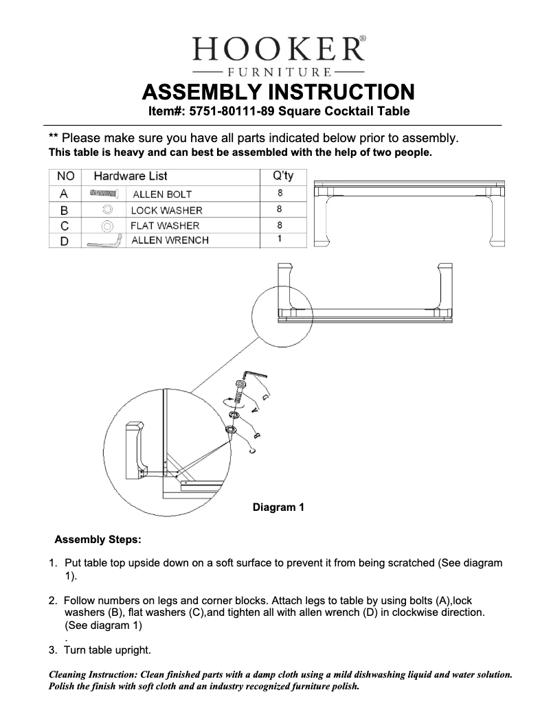 Page n°1 - Manuel utilisateur Hooker 5751-80111-89
