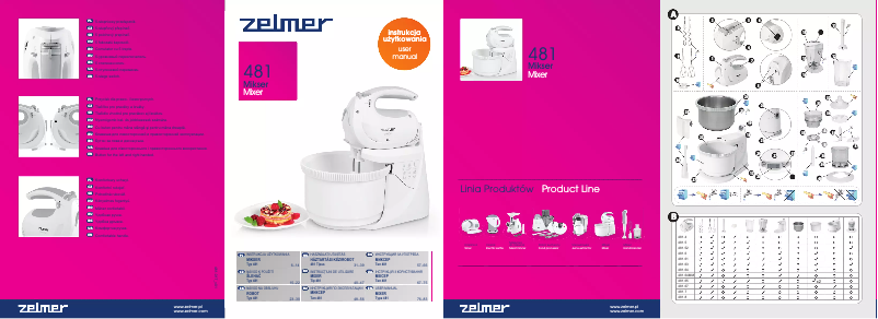 Page 1 de la notice Manuel utilisateur Zelmer 481