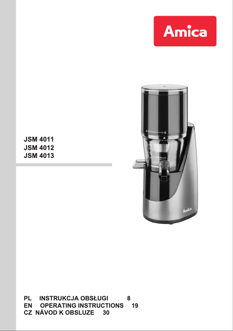 Image de la première page du manuel de l'appareil JSM 4012