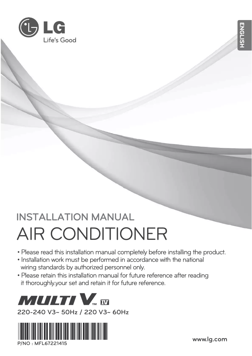 Página 1 del manual Manual de usuario LG ARUV120BTS4