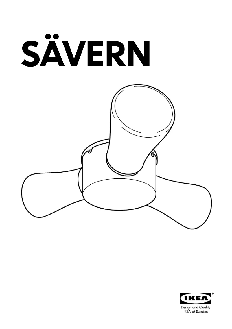 Page 1 de la notice Manuel utilisateur Ikea SAVERN