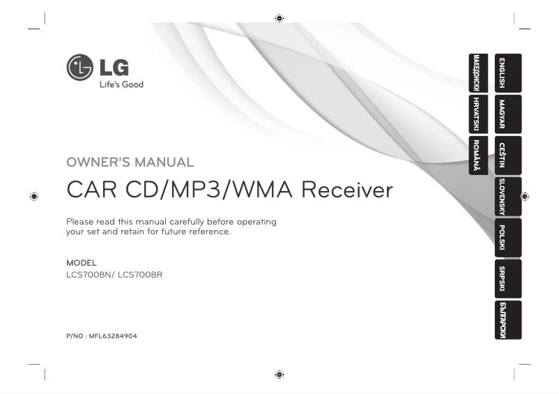 Page n°1 - Manuel utilisateur LG LCS700BRS