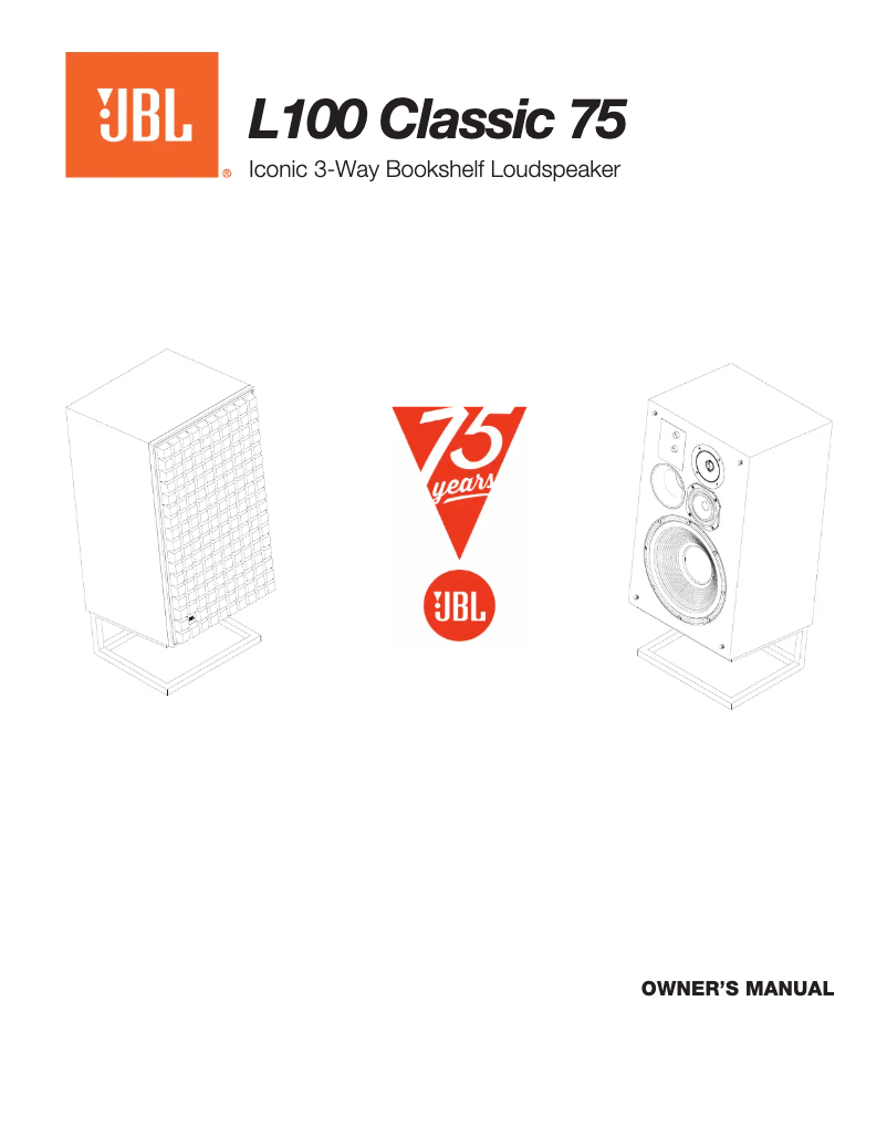 Page 1 de la notice Manuel utilisateur JBL L100 Classic 75