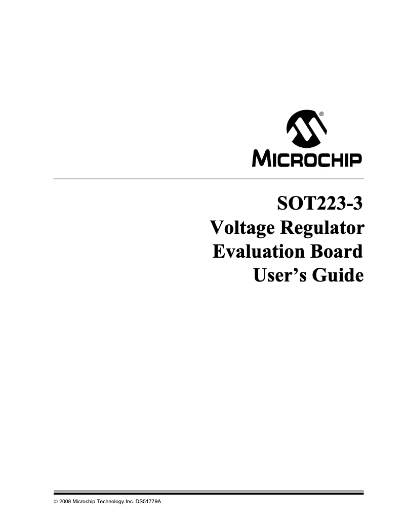 Page 1 de la notice Manuel utilisateur Microchip MCP1825