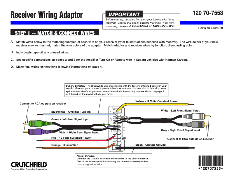 Page n°1 - Manuel utilisateur Metra 70-7553