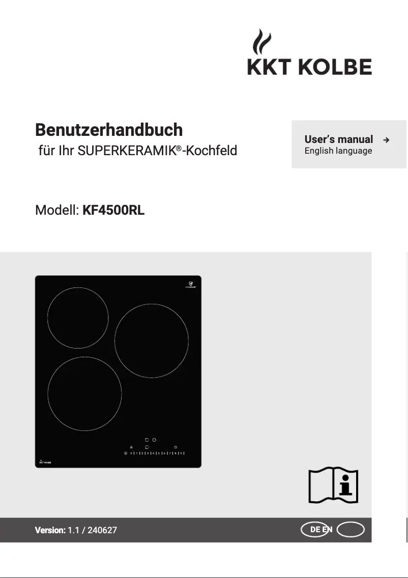 Page 1 de la notice Manuel utilisateur KKT Kolbe KF4500RL