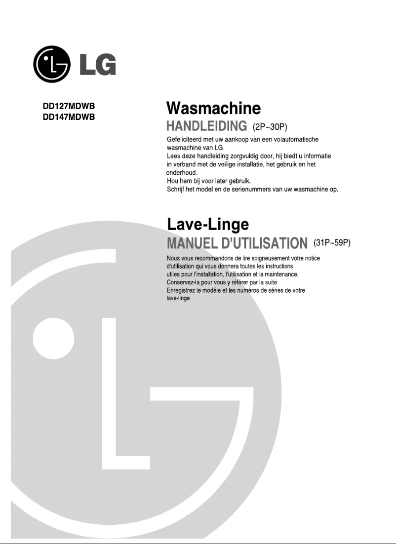 Página 1 del manual Manual de usuario LG DD147MDW