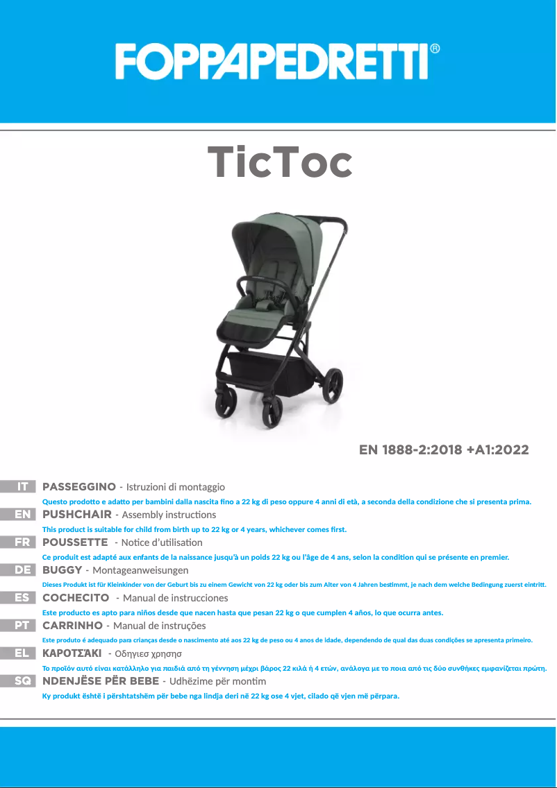 Page n°1 - Manuel utilisateur Foppapedretti TicToc