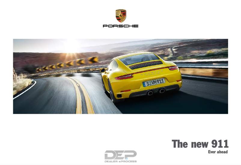 Page 1 de la notice Manuel utilisateur Porsche 911 (2017)