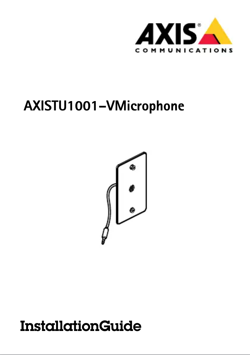 Image de la première page du manuel de l'appareil TU1001-V