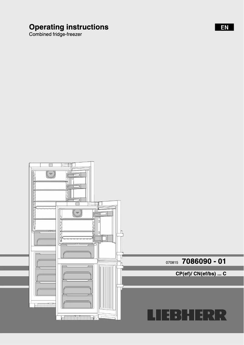 Image de la première page du manuel de l'appareil CN 4315 Comfort NoFrost