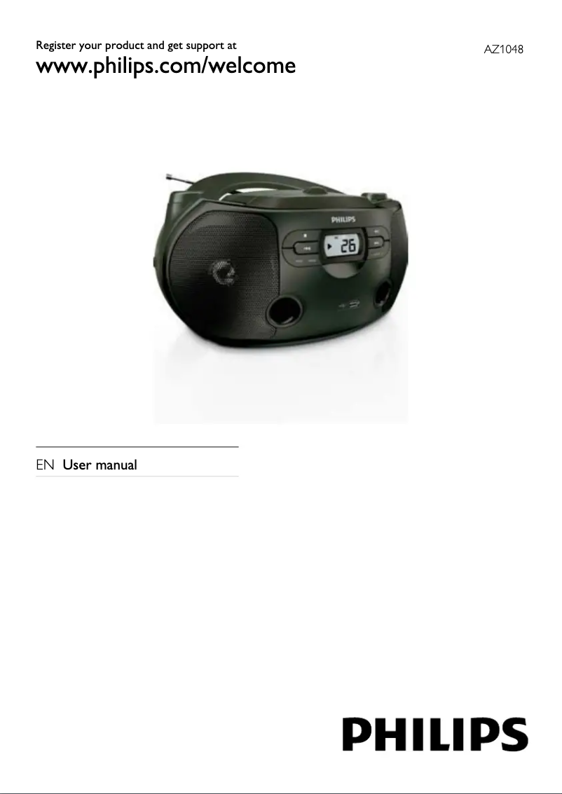 Page n°1 - Manuel utilisateur Philips AZ1048