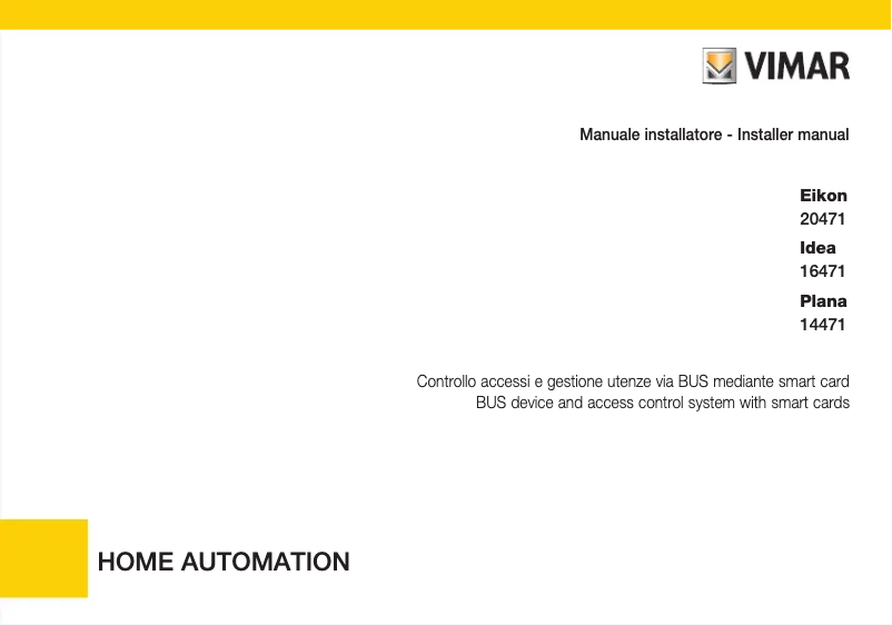 Page 1 de la notice Manuel utilisateur Vimar 20472.N
