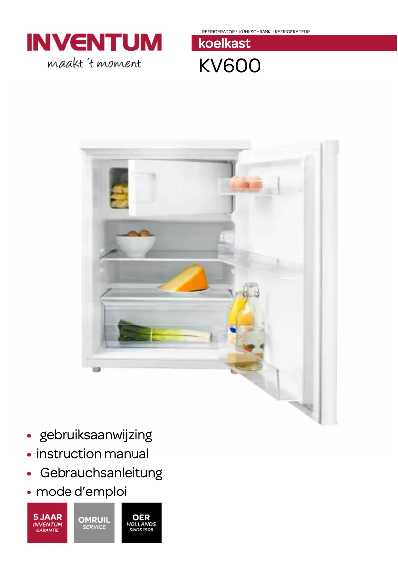 Image de la première page du manuel de l'appareil KV600