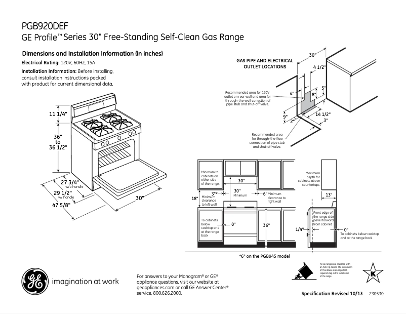 Imagen de la primera página del manual del dispositivo PGB920DEFBB