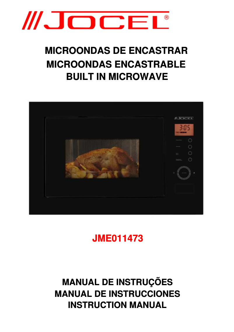 Page n°1 - Manuel utilisateur Jocel JME011473