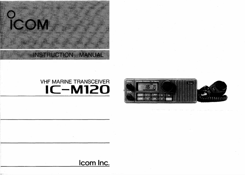 Page n°1 - Manuel utilisateur ICOM IC-M120